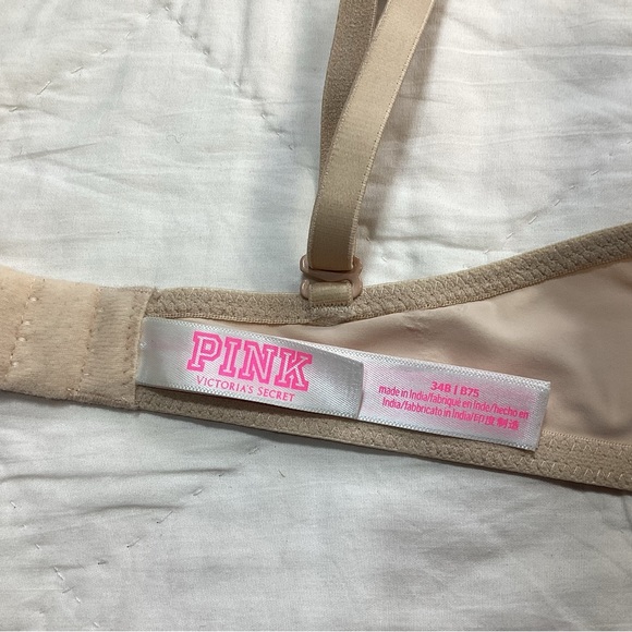 VS PINK Wear Everywhere Push Up Bra Nude 34B - Picture 4 of 6